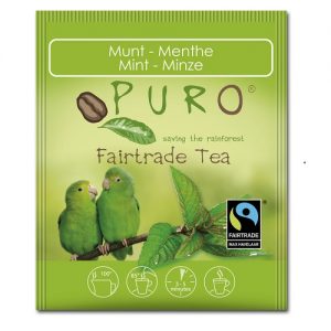 Puro Fairtrade zaļā tēja ar piparmētrām