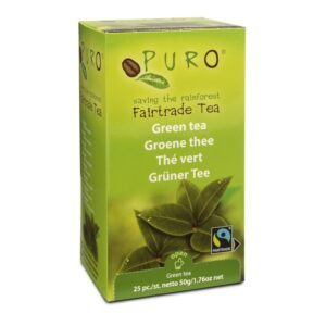 Puro Fairtrade zaļā tēja (25 gab.) RS313 550162 TEA PURO FT GREEN 25X2g scr