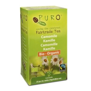 Puro BIO Fairtrade Chamomile – ekoloģiskā kumelīšu tēja (25 gab.) RS323 550198 TEA PURO FT CAMOMILE ORGANIC 25x1g scr