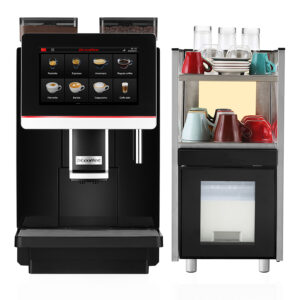 Piena ledusskapis ar tasīšu sildītāju “Dr. Coffee” Coffebar Plus tasīšu sildītājs