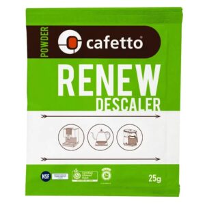 Organiskais atkaļķošanas pulveris Cafetto Renew Descaler 4 tīrīšanas cikliem cafetto RENEW 2