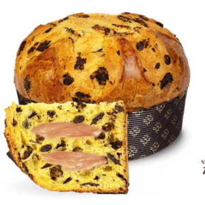 Panettone kūka ar Bottega Fragolin krēmu, zemenēm un tumšo šokolādi, 800 g Panettone kuka ar Bottega Fragolino kremu zemenem un tumso sokoladi1