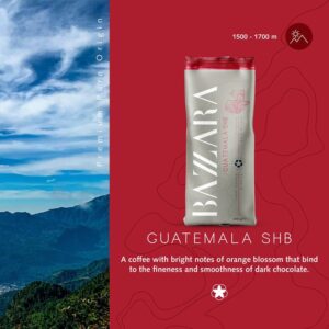 Kvalitatīvas kafijas pupiņas Bazzara "Guatemala SHB", 1 kg Bazzara Guatemala SHB2