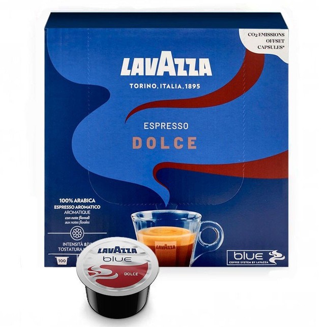Lavazza dolce111 Kafijas kapsulas Lavazza Blue Espresso Dolce, 100 gab. Lavazza dolce111
