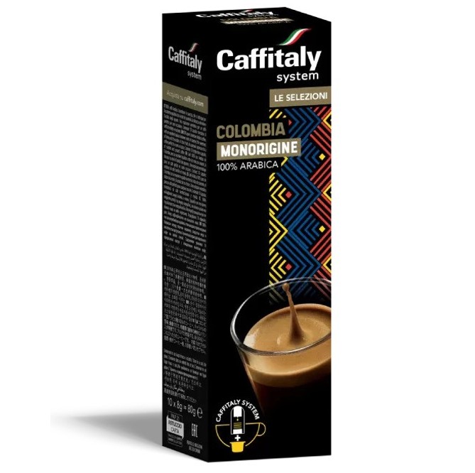 Caffitaly Monorigine Colombia, 10 kapsulas Caffitaly Monorigine Colombia kafijas kapsulas 10 gab