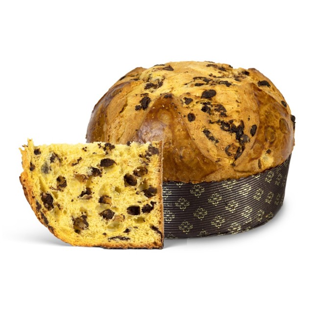 panettone-ar-bottega-gin-co-kafiju-800g_1 Panettone kūkas šķēlums ar kafijas un šokolādes garšu