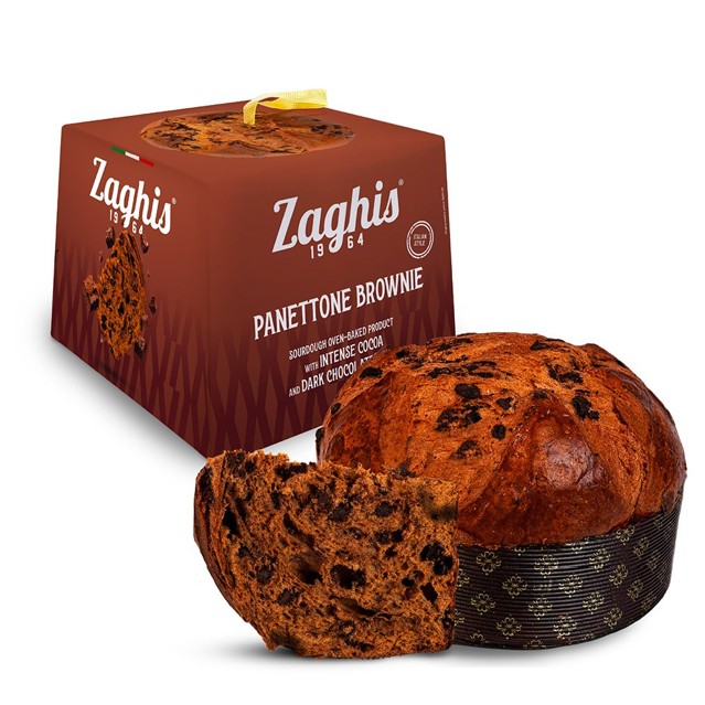 panettone-brownie-kuka-zaghis-600g_1 Panettone Brownie kūka ar kakao un tumšās šokolādes gabaliņiem Zaghis 600 g
